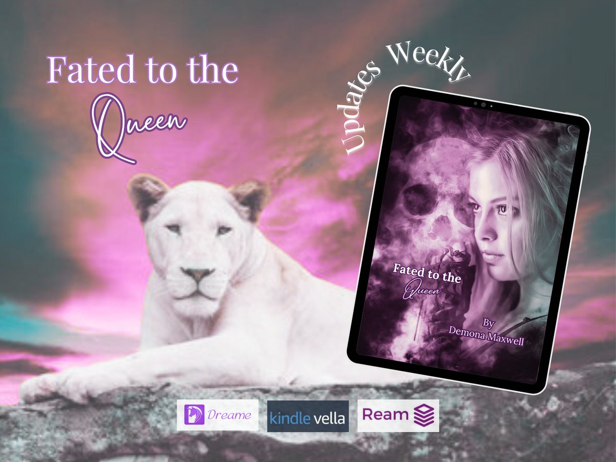 Fated to the Queen-Shifter Romance/Reverse Harem will update weekly. 
Read it on #KindleVella
amazon.com/kindle-vella/s… 
on #TheDreameApp
dreame.com/story/21963310… 
Or on #ReamStories
reamstories.com/demonamaxwell
#ShifterRomance #Prophecy #ReverseHarem #PNR
#strongfemalelead #readmystory