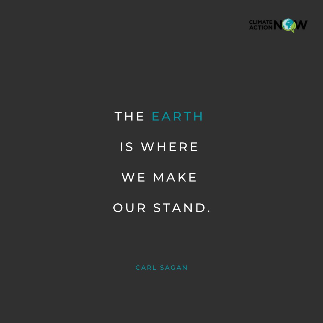 Let’s make it count. 

#ClimateActionNow #noplanetb #CarlSaganDay