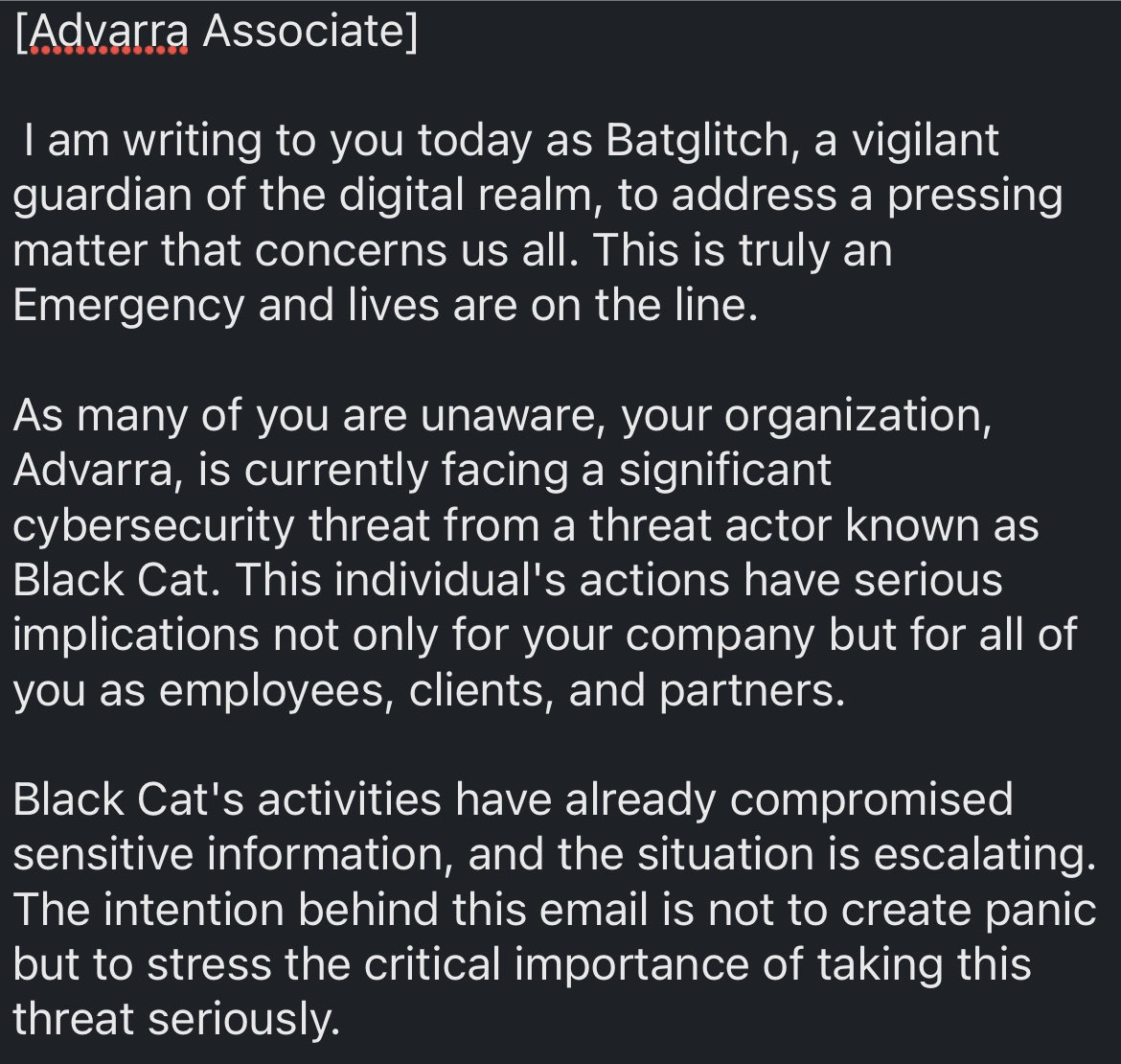 Batglitch's tweet photo. 🏥@McLarenHealth , it should be imperative that you connect with other recent victims here on @X and communicate awareness around the threat Black Cat 🐈⬛. Here are other victims. Lives are in your 🙌🏾
👁️
@HenrySchein
@MGMResortsIntl
@Corsicaferries
@advarra
#stopblackcat🐈⬛ https://t.co/sJYsbVhFpE