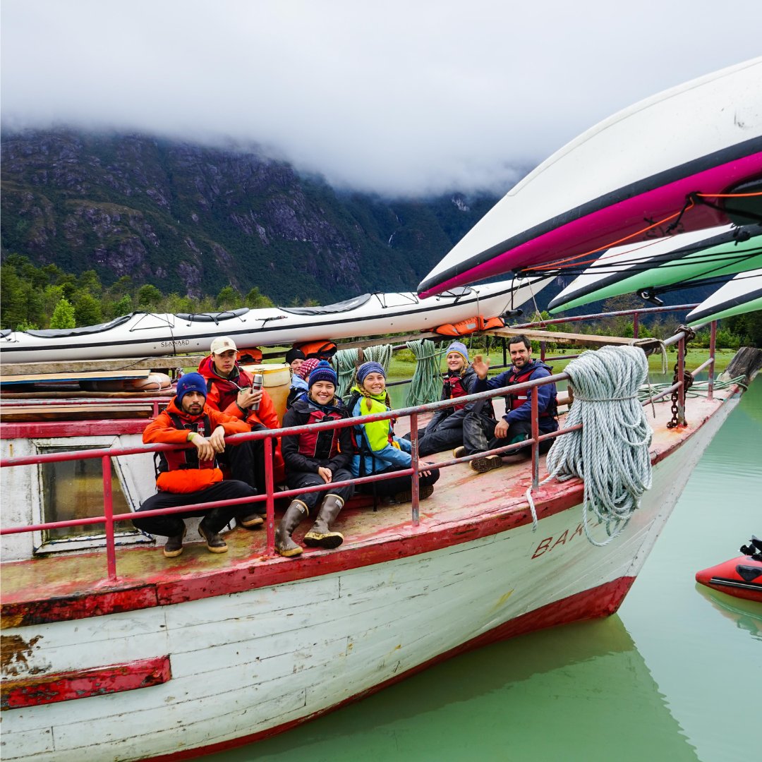 Discover Chile's Aysén region as your outdoor classroom. Hone backcountry skills, immerse in local culture with yerba mate chats, and build leadership abilities. Interested? Click here: bit.ly/3FH2hua Photo credit: Mauricio Clauzet, Oscar Manguy #NOLSedu