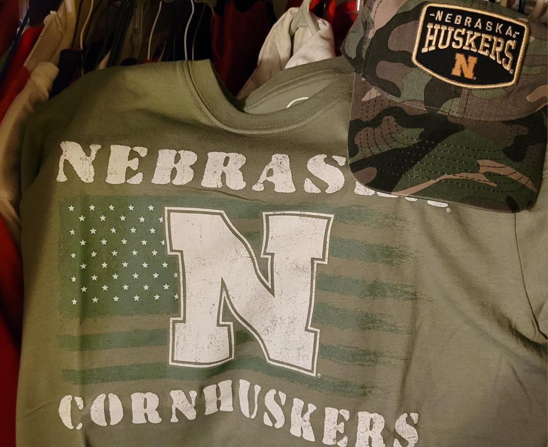 You have something snappy to wear 2moro to honor our military 🪖? Get yourself some!  #GBR #tailgate #planahead #moreinstore 🪖🇺🇲❤️🏈🌽