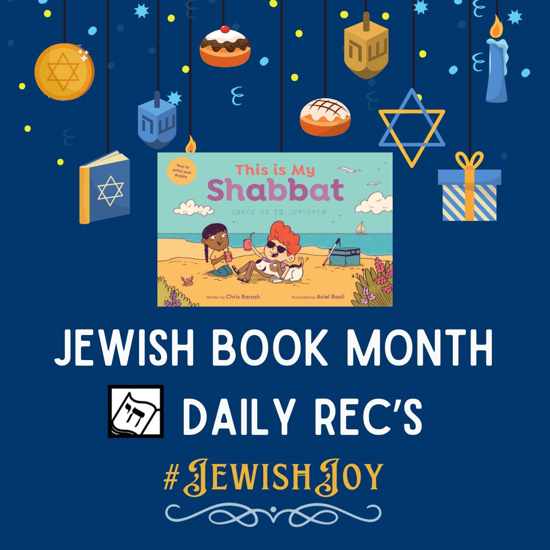 It's #JewishBookMonth! My #JewishJoy pick today is THIS IS MY SHABBAT by Chris Barash, a lovely relaxing picture book that follows the sensory delights of a blind boy celebrating Shabbat with family. #JewishBooksAreDiverseBooks #EndJewHatred #ShineALight greenbeanbooks.com/this-is-my-sha…