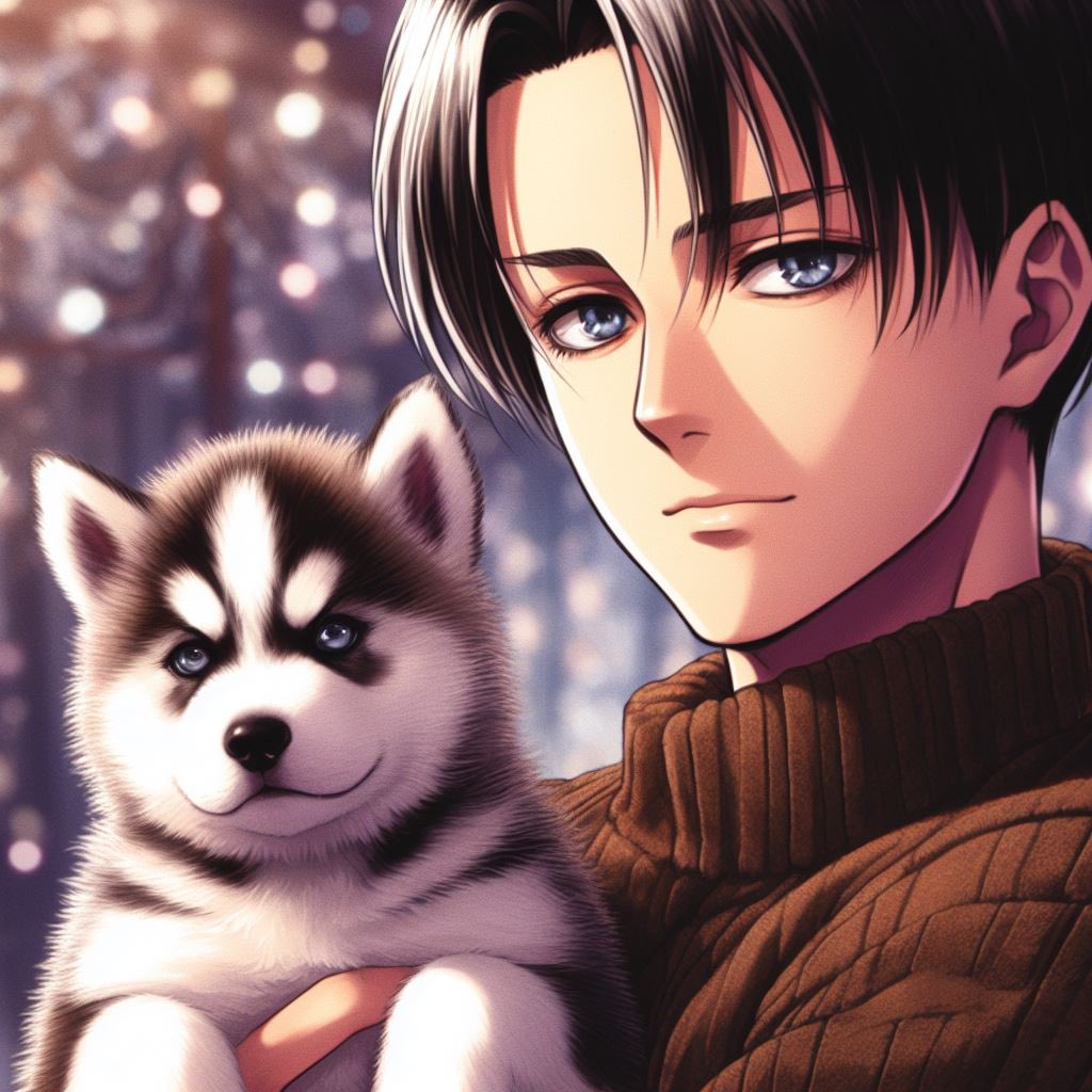 Had to do Levi with my favourite dog breed! 😍🥰🥺🥹😭🫶🏻🐶❤️💕💞💓💖 #leviackerman #attackontitan #bingimagecreater