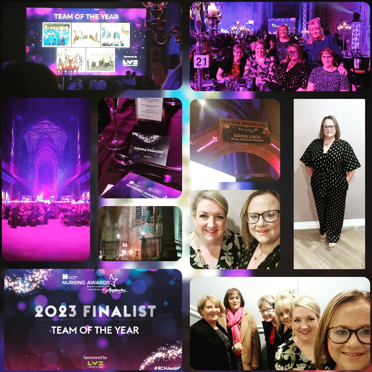 What a night at the #RCNAwards2023!! Team of the year Finalists and we had the best night celebrating at a beautiful venue!! ❤🎉 #proud #teamoftheyearfinalists @StrangeTanya @_Hookie_ @amanda_whent @AneurinBevanUHB