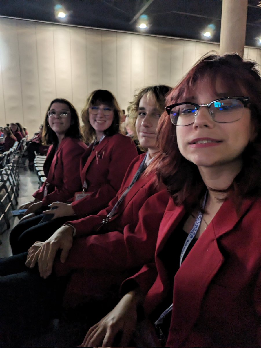 Exhibit Hall ✅
Competition ✅
We're ready for Opening Session #2023NFC!
We are patiently waiting for results!
Tomorrow: Workshops, watching Knowledge Bowl Pool Play, and Closing Session!