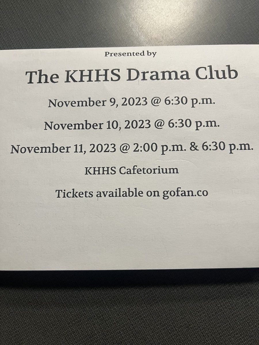 If you haven’t seen it yet there are 2 more shows tomorrow.