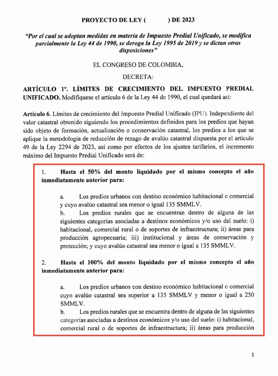 Danielbricen's tweet photo. @petrogustavo Presidente por favor lea lo que ustedes mismos radicaron sobre el predial. Aumentos de hasta el 300% https://t.co/HorVUAQYad