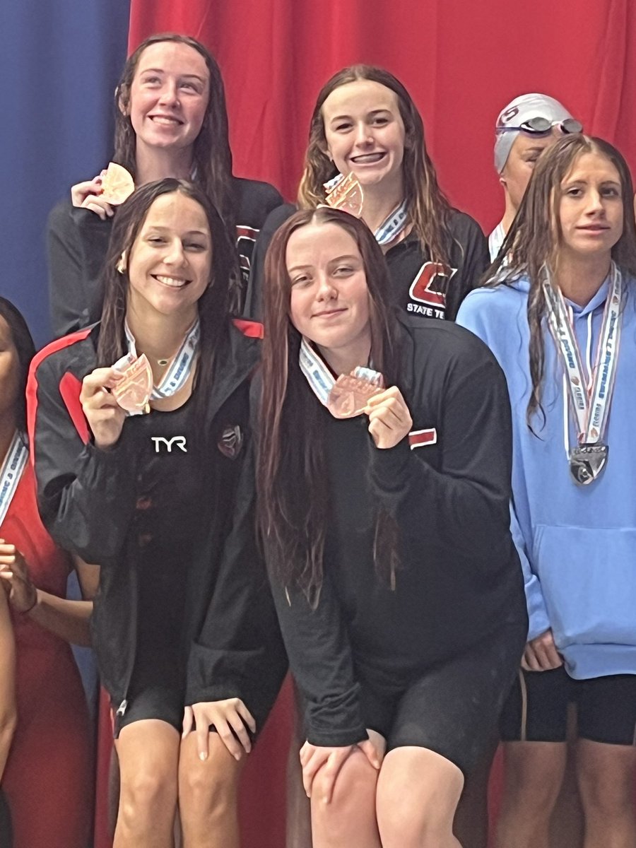 200 Freestyle Relay 3rd place at State! @CreeksideATH