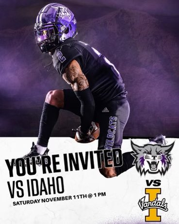 Thanks @Tana_Vea and @weberstatefb for the invite! Excited to cheer on the Wildcats tomorrow. @d_fiefia @provo_football