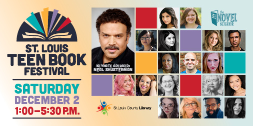 The STL Teen Book Fest is coming December 2! slcl.org/teen-book-fest…
@byalexaster
@KendareBlake
@alexbracken
@CameronSharonE
@SomanChainani
@kcjohnsonwrites
@adibkhorram
@rchllipp
@sammarkum
@ElleOnWords
@elmify
@EmoOcean
@Laura_Nowlin
@LAPainter
@andthisjustin
@NealShusterman