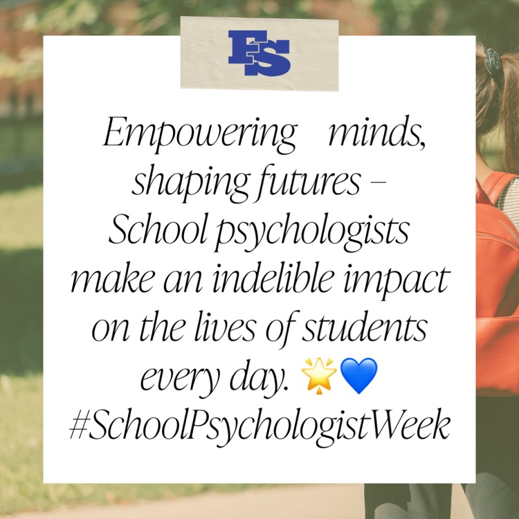FS_Schools's tweet photo. Celebrating School Psychologist Week with immense gratitude for our dedicated professionals, the incredible individuals who make a positive impact on our school community everyday! πApologies for the delayed post β I got my AM and PM mixed up! ππ #SchoolPsychologistWeek https://t.co/0asl5xtpH5