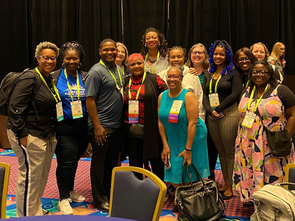 Detroit Public Schools Community District with a strong showing at NAGC23…started the morning with FIRE from @donnayford! #GiftedDETROIT #DPSCDProud #fire🔥 #wearegiftedtoo #NAGC23