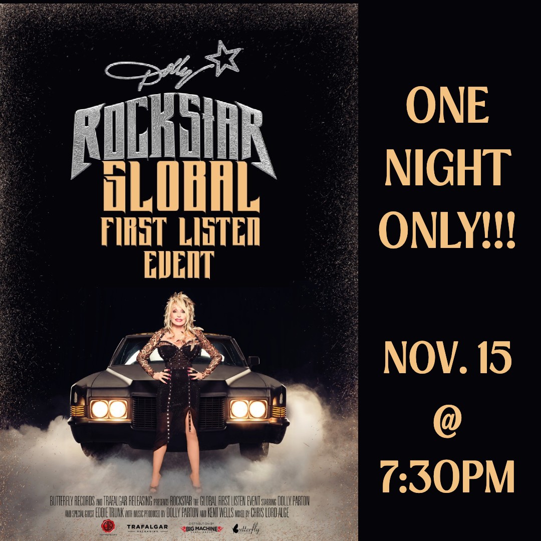 TICKETS ON SALE NOW! Dolly Parton's 'Rockstar' Global First Listen Event November 15 🎟️ laem.ly/46hsICm