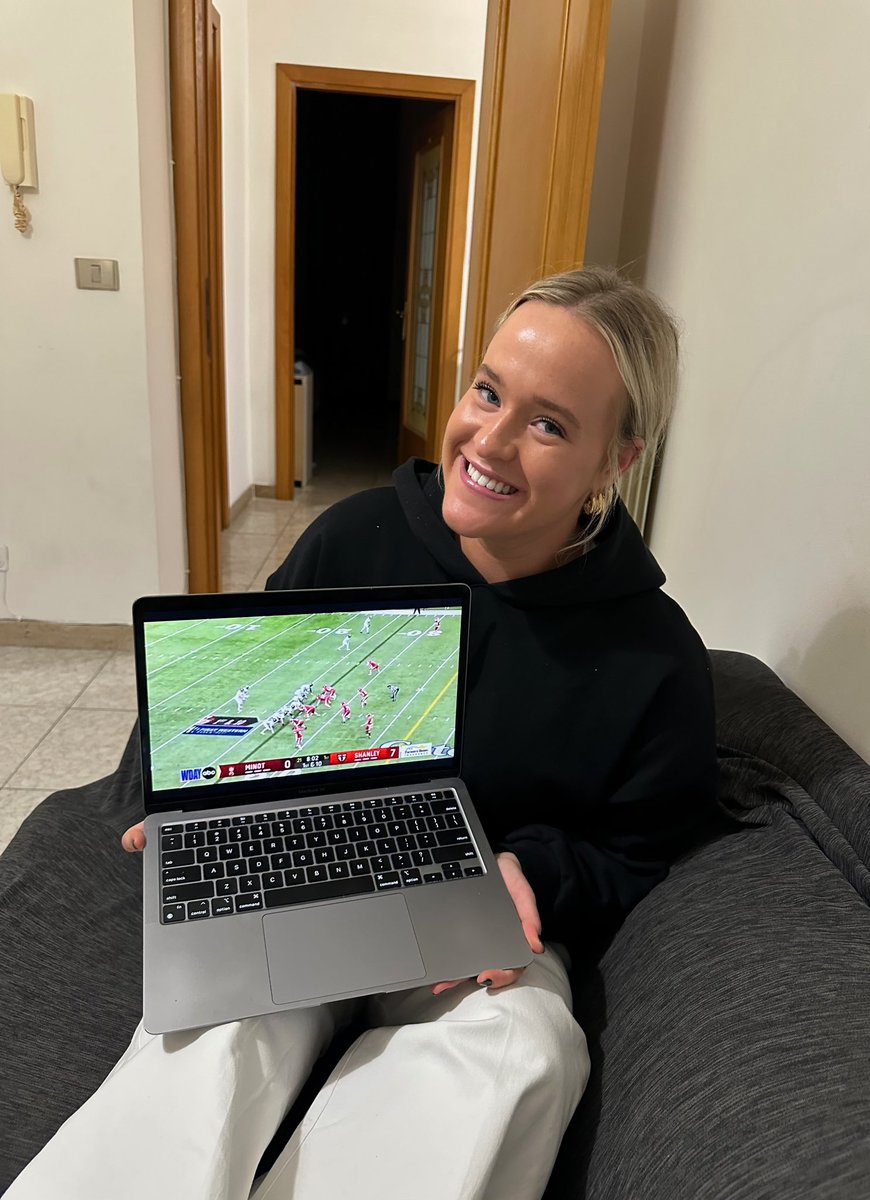 lydiakmattern's tweet photo. Sending all the love &amp; luck in the world from Rome !!!! ❤️🏈 Go @coachmattern &amp; @shanleyfootball https://t.co/FJvkmuvepY