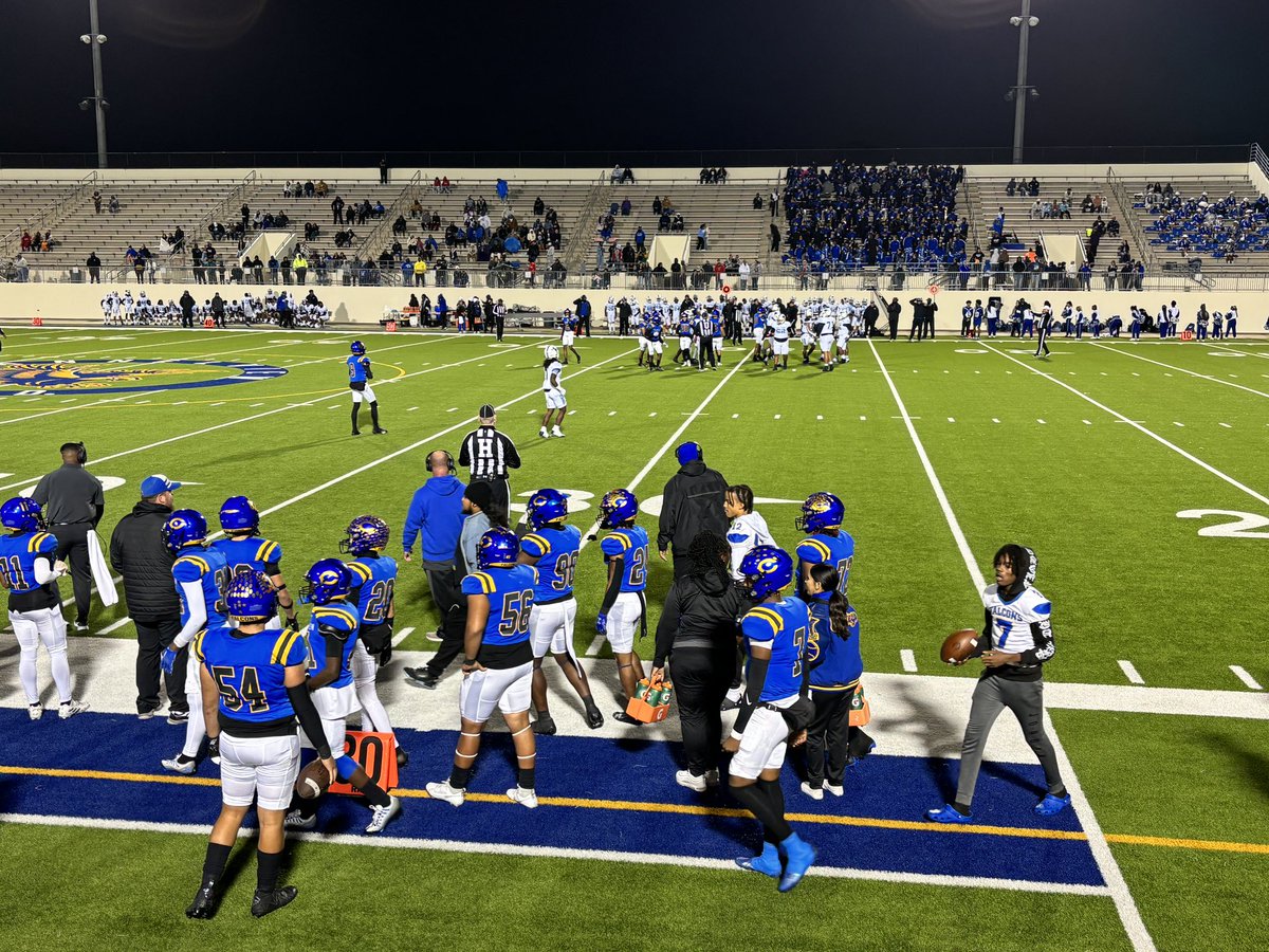 ChannelviewHS's tweet image. It’s game day! Playoff football for our Falcons. Come on down to Ray Maddry Memorial Stadium to watch your Falcons take on the C.E. King Panthers. #WeAreChannelview @emet_crz @tchill_ @ChannelviewISD
