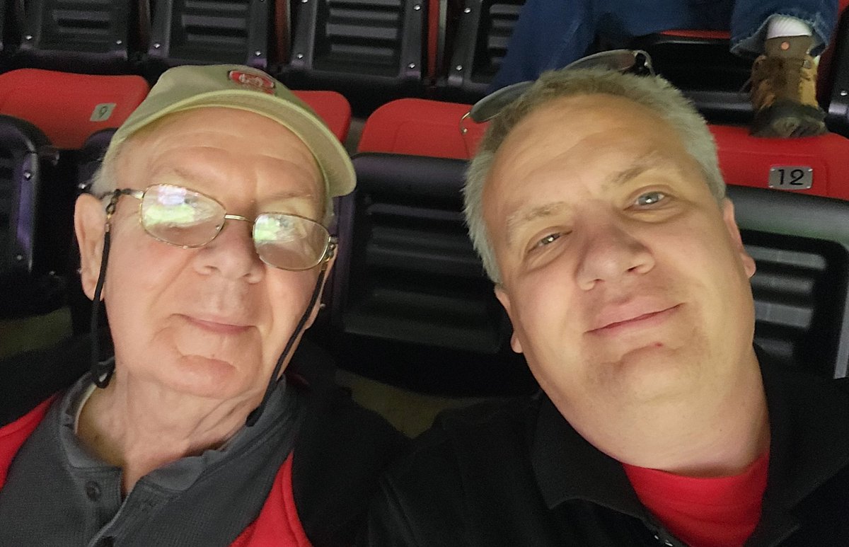 Shiflead's tweet photo. Father and son.  Been at this for a couple of decades. #PackMBB https://t.co/qA7GYgzWuN