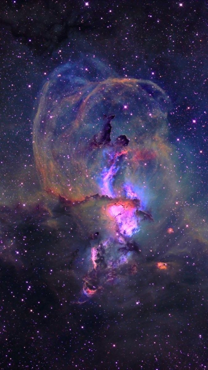 maiz_julio's tweet image. NGC3576 The Statue of Liberty Nebula in Sagitarius constellation, wallpaper 📷 Pinterest.
