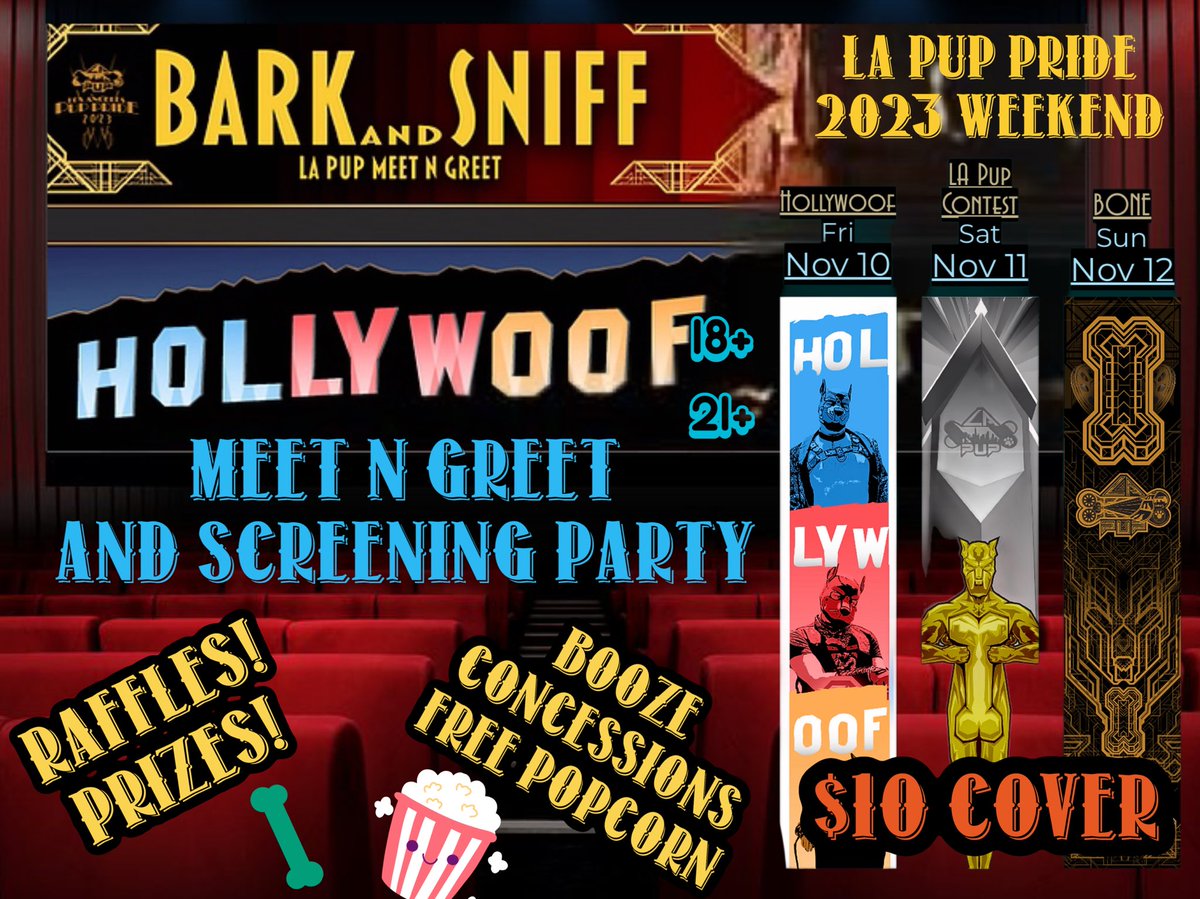LAPupPride's tweet image. Reminder: The LA Puo Meet N Greet and Short Pup Film Screening is tonight! It’s at MCC in the Valley &amp;amp; tix are $10 at the door! Come and join us for an incredible night!