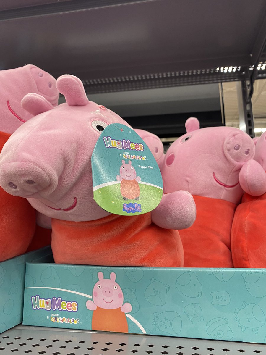 FunkoPOPsNews's tweet photo. Squishmallows fans ~ new Bluey and Peppa Pig Hug Mees are landing at Walmart! Thanks @New_Plagues ~ #FPN #FunkoPOPNews #PeppaPig #Bluey #Squishmallow #Squishmallows #HugMees https://t.co/vDBkPkykfZ