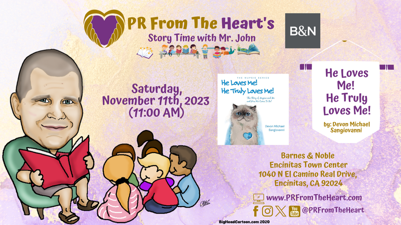 JohnMasiulionis's tweet photo. The #purrfect way to spend a #Saturday morning in #SanDiego before the start of the #HolidaySeason. π±βοΈπ
I look forward to seeing my San Diego neighbors, old & new, tomorrow at @BNEncinitas for an all-new #StoryTime with #MrJohn, as I'll be sharing @TheMupsieSeries. π»ππ» https://t.co/8DAsuXD01i