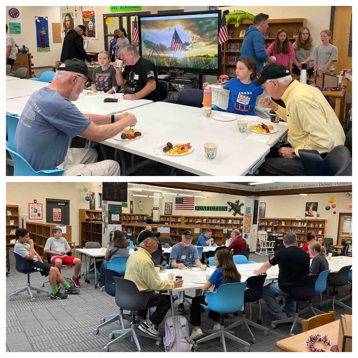 Dutchman Creek Media Center (@dcmsmediacenter) on Twitter photo A special thank you to all the veterans that are part of our #GatorFamily! We appreciate your service & sacrifices. 🐊❤️🇺🇸 Thank you, STUCO, for hosting breakfast again this year. I am always happy to share my space for this event. <a href="/DutchmanCreekMS/">Dutchman Creek Middle School</a> #StudentCouncil #VeteransDay A special thank you to all the veterans that are part of our #GatorFamily! We appreciate your service & sacrifices. 🐊❤️🇺🇸 Thank you, STUCO, for hosting breakfast again this year. I am always happy to share my space for this event. <a href="/DutchmanCreekMS/">Dutchman Creek Middle School</a> #StudentCouncil #VeteransDay