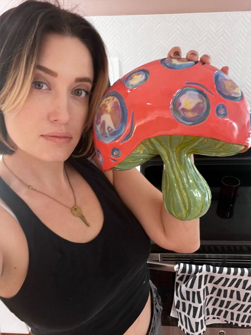 I went to an art crawl today and bought this mushy from an awesome local artist 🍄 https://t.co/6H6Sp<a href="/tag/realloyalfans"class="tags"><span>#realloyalfans</span></a>
