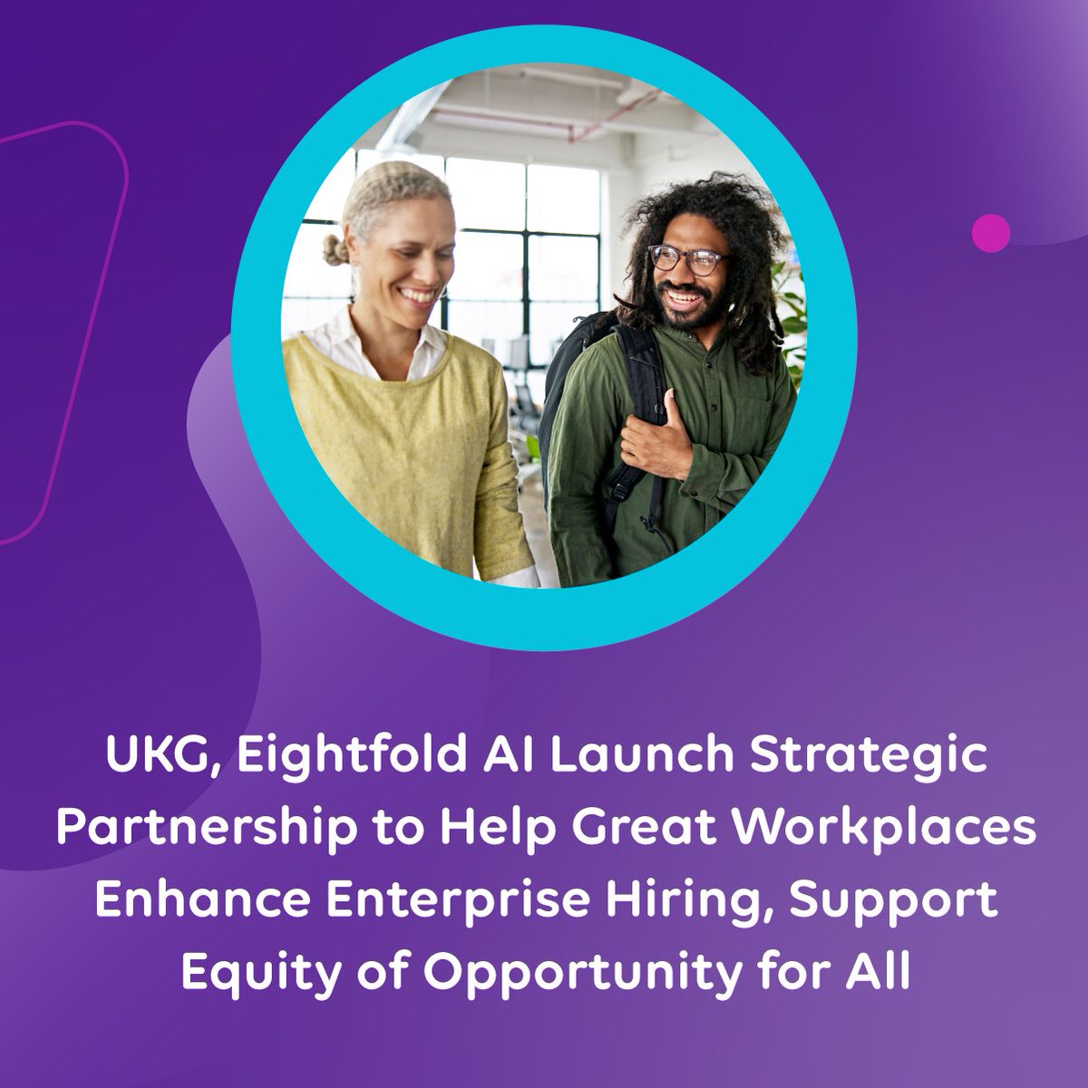This week at #UKGAspire, <a href="/UKGInc/">UKG</a>  announced a strategic partnership with <a href="/eightfoldai/">Eightfold AI</a>  to together help companies transform high-volume hiring by more effectively attracting and engaging high-performing, diverse talent. ukg.inc/3R0jUMh