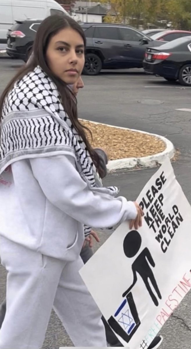 StopAntisemites's tweet photo. Saint Louis, Missouri - a woman was spotted at a Ballwin anti Israel protest holding up a Nazi-esque sign wanting to rid the world clean of Jews.

Recognize her? DM us! https://t.co/vnSqwMYx6P