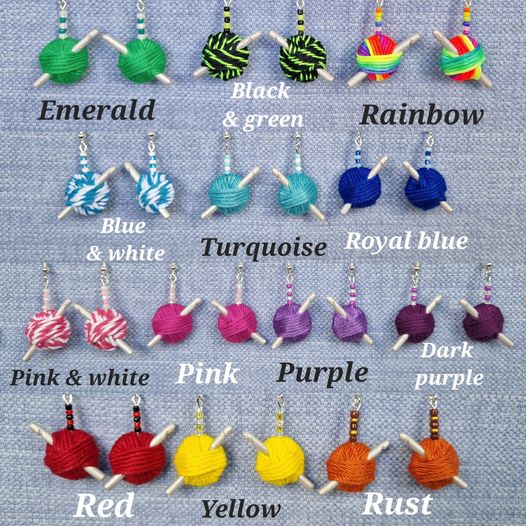 *New pretty thing alert* I now make crochet hook and yarn earrings. They are listed over on my Folksy.. #handmade #handmadeearrings #handmadeearringsuk #folksy #folksyshop #folksyseller #folksysouthwest #folksysellersouthwest #crochet #crochetgift #crochetgiftidea #cute #maker