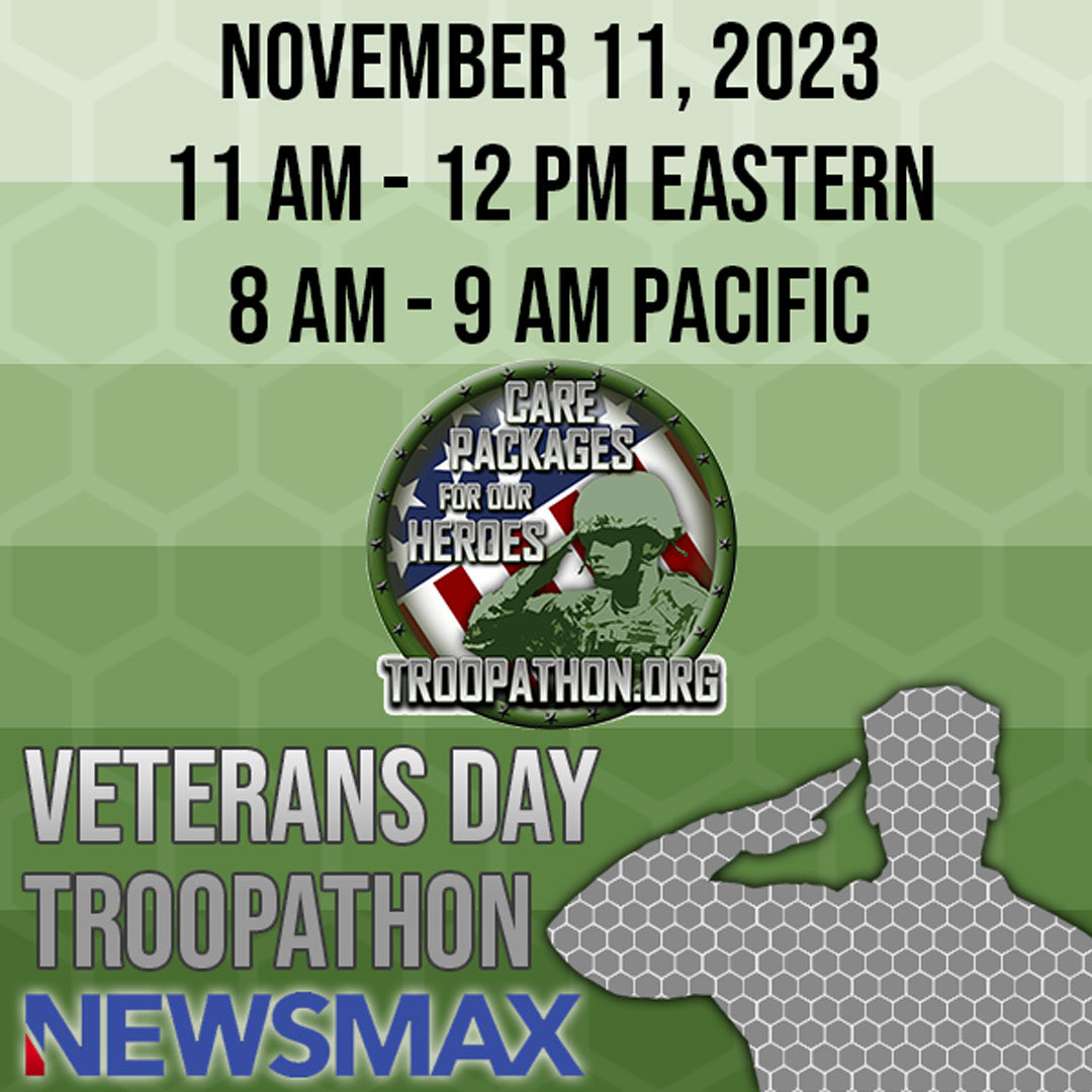 RitaCosby's tweet photo. Tune In!! I'm Hosting Special #VeteransDay ⁦@troopathon⁩ Saturday 11amET on #Newsmax TV... YOU can help send crucial #carepackages to our great US #military on the frontlines fighting for our freedom at: https://t.co/FXQ5yV2HBf #Troopathon https://t.co/XdQu4vEMzP