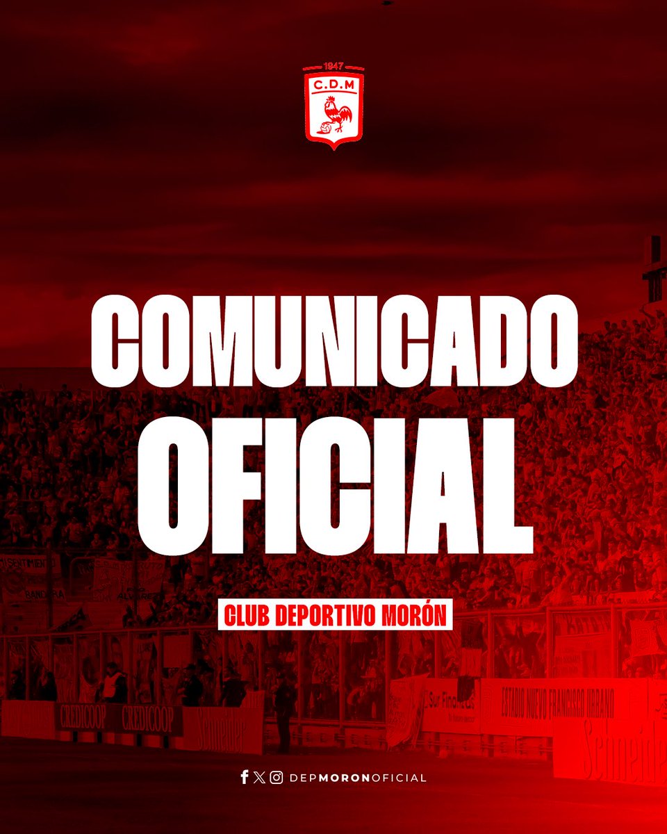 depmoronoficial's tweet photo. NUESTRA PASIÓN Y NUESTROS SUEÑOS NO ESTÁN EN VENTA

Desde Deportivo Morón repudiamos y rechazamos las Sociedades Anónimas que propone el candidato Javier Milei y le decimos NO a la privatización de los clubes, no al intento de comprar nuestra pasión. https://t.co/J7sVPHvhri