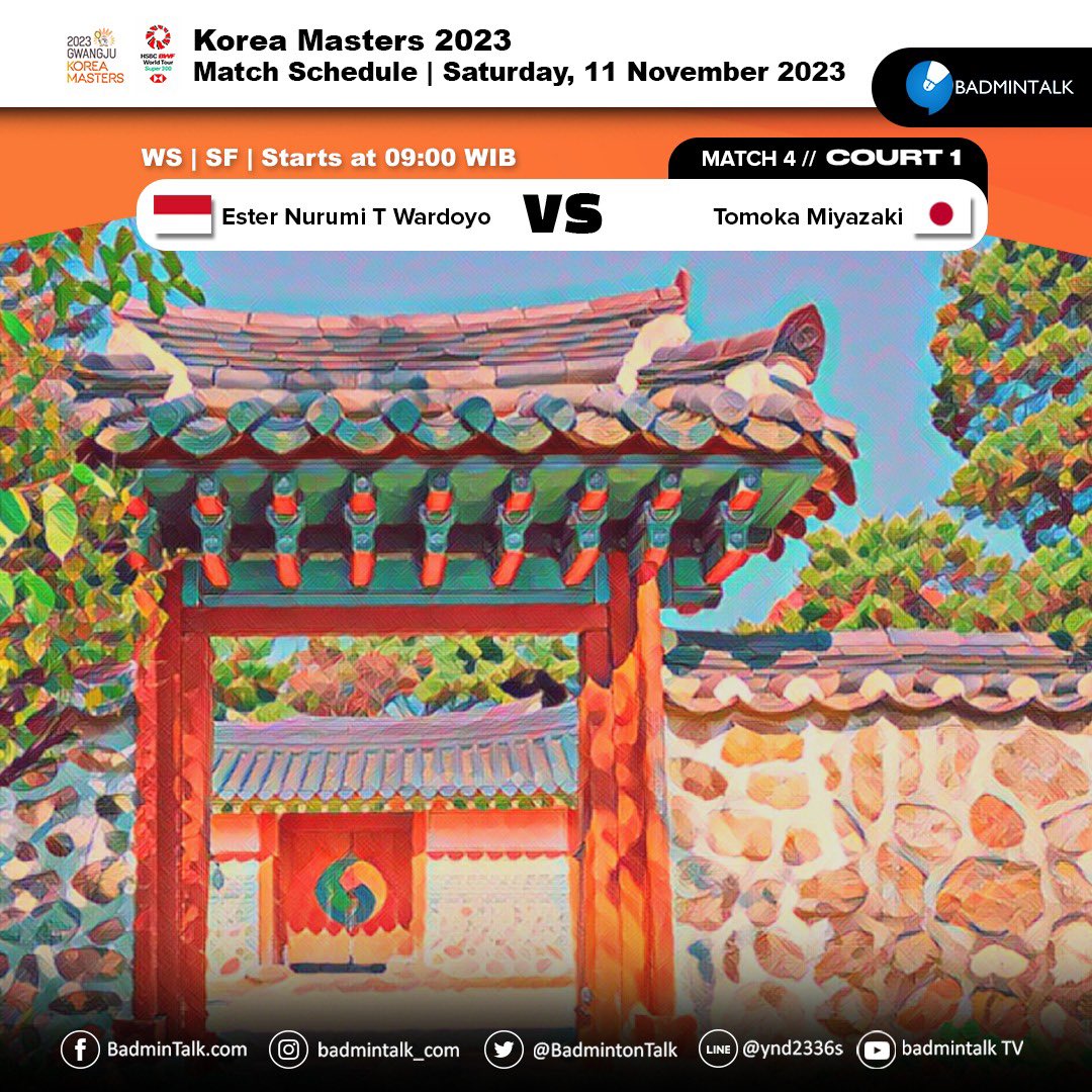 Korea Masters 2023, Day 1, Court 1