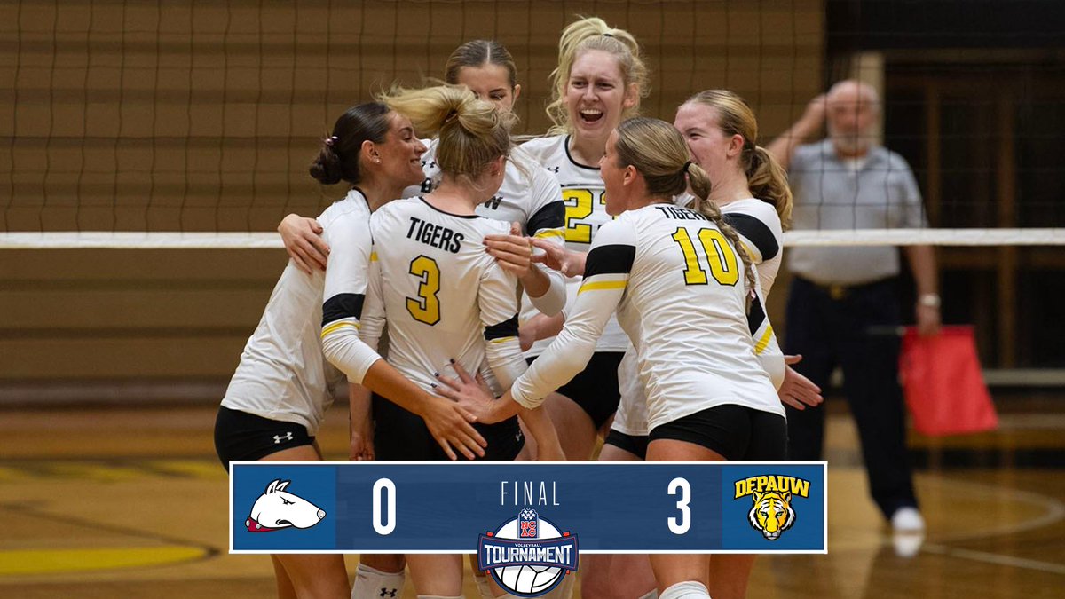 NCAC's tweet photo. #NCACvb23 | Semifinals π
Set 3οΈβ£: @DePauw_VB 25, @HiramWVB 11
The Tigers advance and will take on
@witt_wvb in the @NCAC Tournament Championship final, on Saturday at 2:00 p.m.
π» https://t.co/DOFBfCS9y1 https://t.co/GOMNHkuOb8