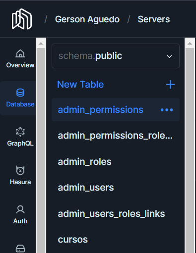 Goraydev's tweet image. Realmente me encantó este servicio para desplegar y tiene 1GB, contiene #posgresql y es una alternativa a Firebase. #webdevelopment #webdev
nhost.io/pricing
Yo ya tengo una BD creada: