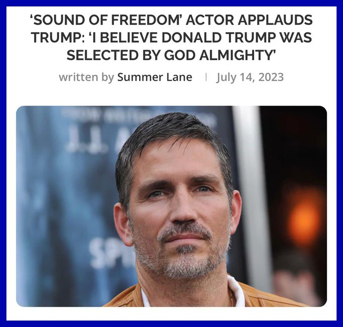 I believe Trump was selected by God.
Do you?