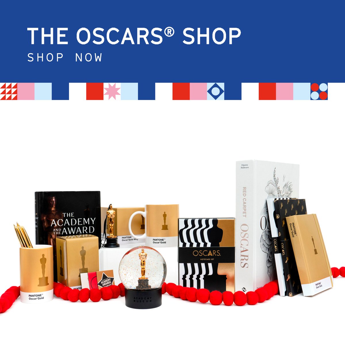 New Arrivals: The Oscars Shop Shop our collection of Oscars-inspired gifts for all ages and interests. Introducing our collection of die-cut stationery, ceramic accessory trays, and our new exclusive Oscar statuette collectible holiday ornament. Shop: acadmu.se/3xnxVrY