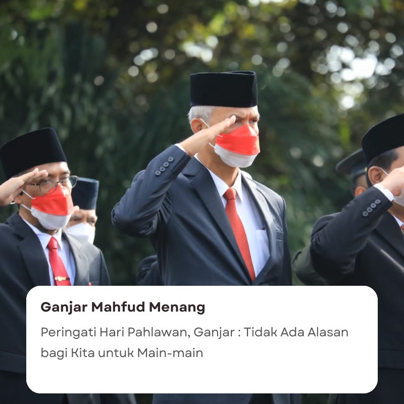 Pak Ganjar, jangan lupa soal pekerjaan ya @partaicomedy 
Ganjar Mahfud Menang