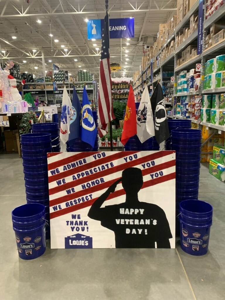 Heather Randolph (@heather02066814) on Twitter photo Lowes 2848 supporting our veterans every day. But especially on Veterans Day. Thank you for your service and for protecting us.
<a href="/DCT0813MD/">Dante Thomas</a>
<a href="/DanielH2848/">Daniel Humphrey</a>
<a href="/LaurenRostkows1/">Lauren Rostkowski</a>
<a href="/OUTLAW7474/">Gerald Outlaw</a>
<a href="/jpederson01/">justinpederson321</a>
<a href="/BlueBoxR1/">@BlueBoxR1</a> Lowes 2848 supporting our veterans every day. But especially on Veterans Day. Thank you for your service and for protecting us.
<a href="/DCT0813MD/">Dante Thomas</a>
<a href="/DanielH2848/">Daniel Humphrey</a>
<a href="/LaurenRostkows1/">Lauren Rostkowski</a>
<a href="/OUTLAW7474/">Gerald Outlaw</a>
<a href="/jpederson01/">justinpederson321</a>
<a href="/BlueBoxR1/">@BlueBoxR1</a>