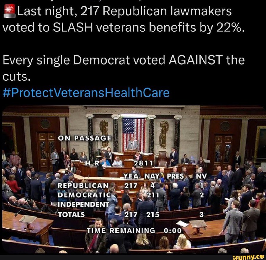 Tomorrow is Veterans Day, so strap in for endless false platitudes from the party who doesn't actually give a shit about veterans.