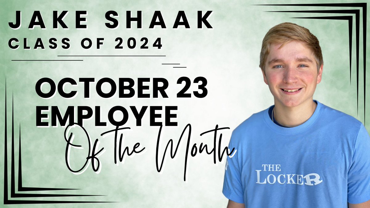 TheLocker_RHS's tweet image. We are excited to announce that Jake Shaak has been named our October Employee of the Month. Jake’s exceptional work ethic and positive attitude make him such an important member of our Production team. Keep up the great work, Jake! Congratulations 👏
#studentruncommunitydriven