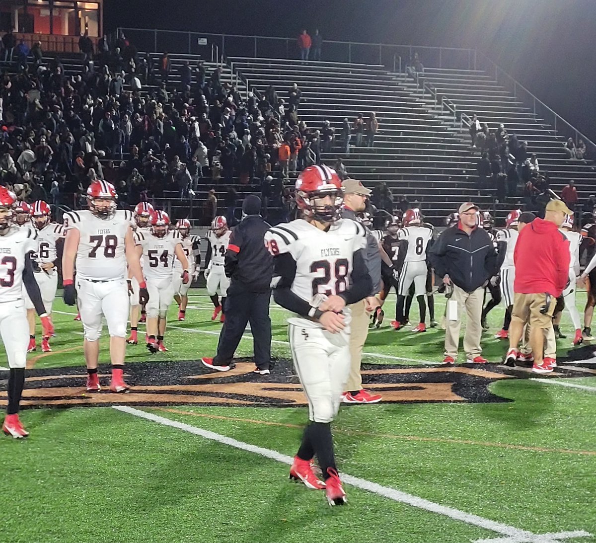 R25 FINAL: No. 1 Dalton 48, No. 13 St. Paul 28. Flyers end at 8-5 overall and go three rounds deep for a fourth time in eight years. AP No. 5 Dalton (11-1) to face Danville (13-0) for regional title.