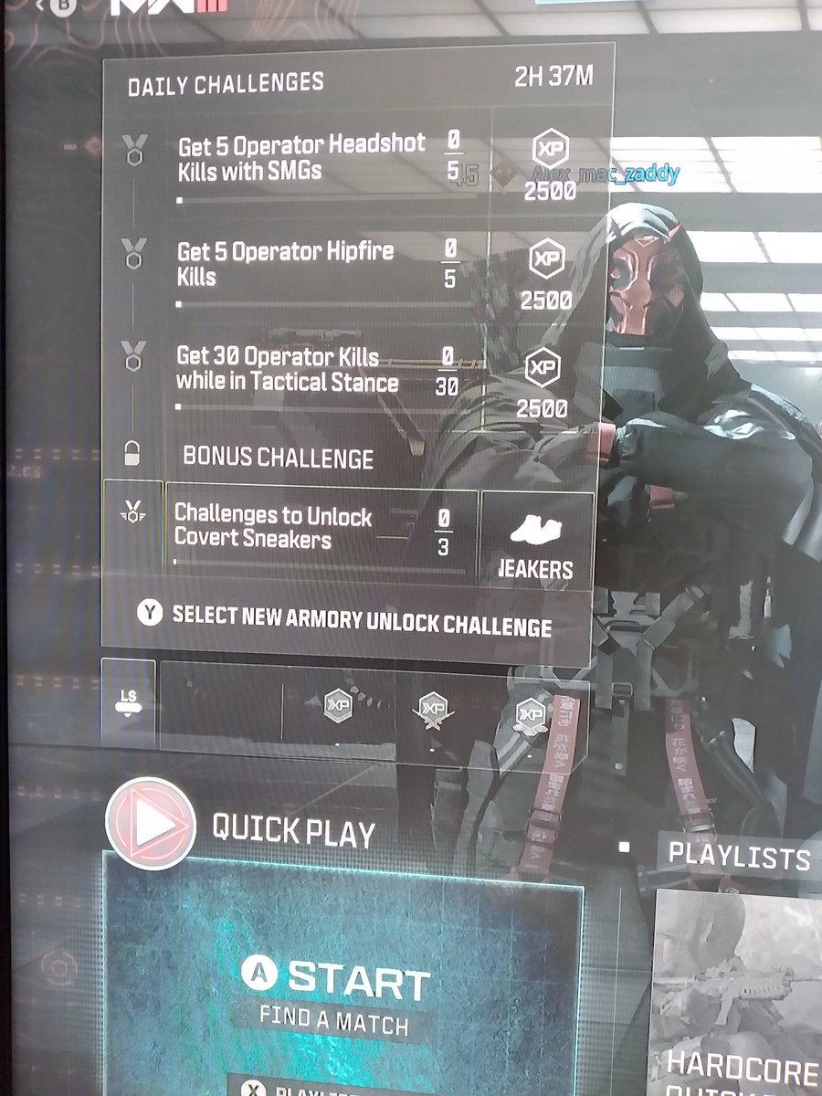 Agent_Dell's tweet image. @Activision @SHGames Been at it for the past 3hrs and still no progress and can't unlock anything,please fix this,this is why weapons perks equipment etc unlocks via leveling up is so much better,idk why y'all decided to have unlocks like this,smh. #FIXTHISASAP