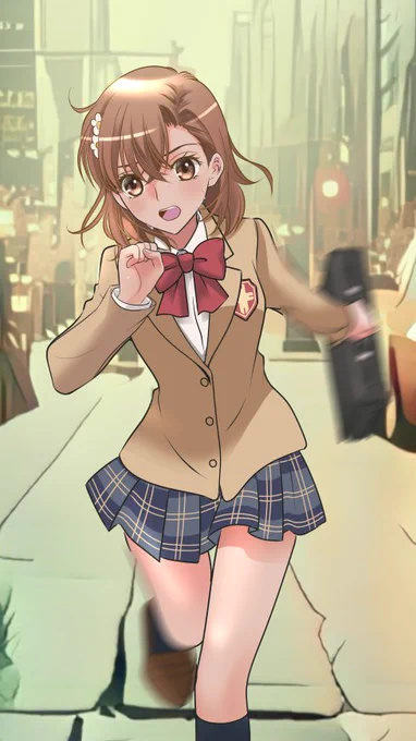 なんだか慌てた感じの美琴さん描きましたおはよよ～んたちかわ楽市いいな～みんな楽しんできて 