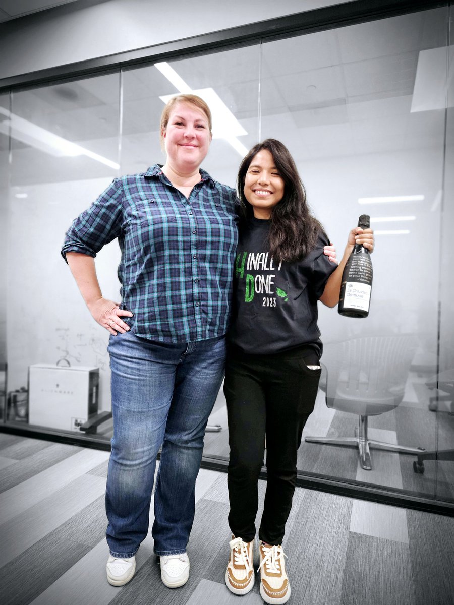 🎓 Big congrats to Chandani Chitrakar, the trailblazer who just earned the first PhD from our lab! 🚀🌟 Her hard work and groundbreaking research are an inspiration to us all.  🍾Let's celebrate this achievement together! 🥳 #PhD #ResearchMilestone #GraduationSuccess #UNT