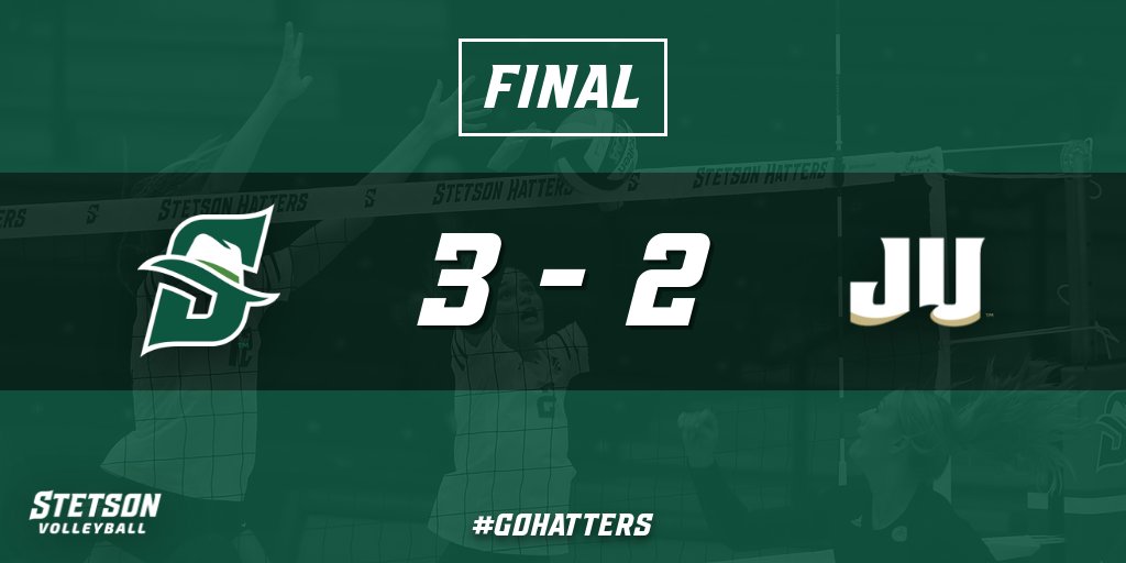 Hatters get the win and clinch a spot in the ASUN Championship Playoffs!

#GoHatters |#Stetson |#Volleyball