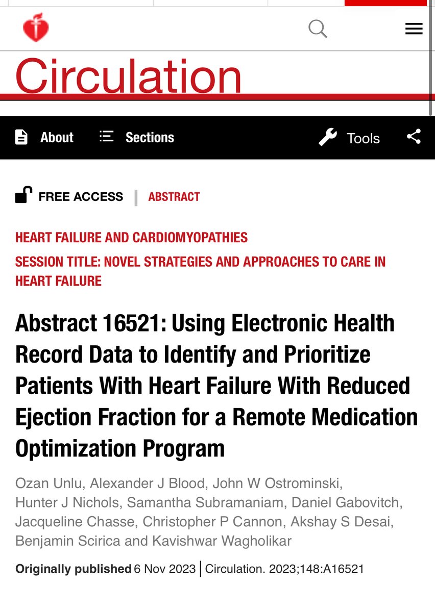 Thrilled to return to Philly for #AHA2023! Cannot wait to present our latest work, support my colleagues from Accelerator for Clinical Transformation @MassGenBrigham, explore results of clinical trials, #impsci, #informatics, and represent @BrighamFellows @MassGenBrigCI!