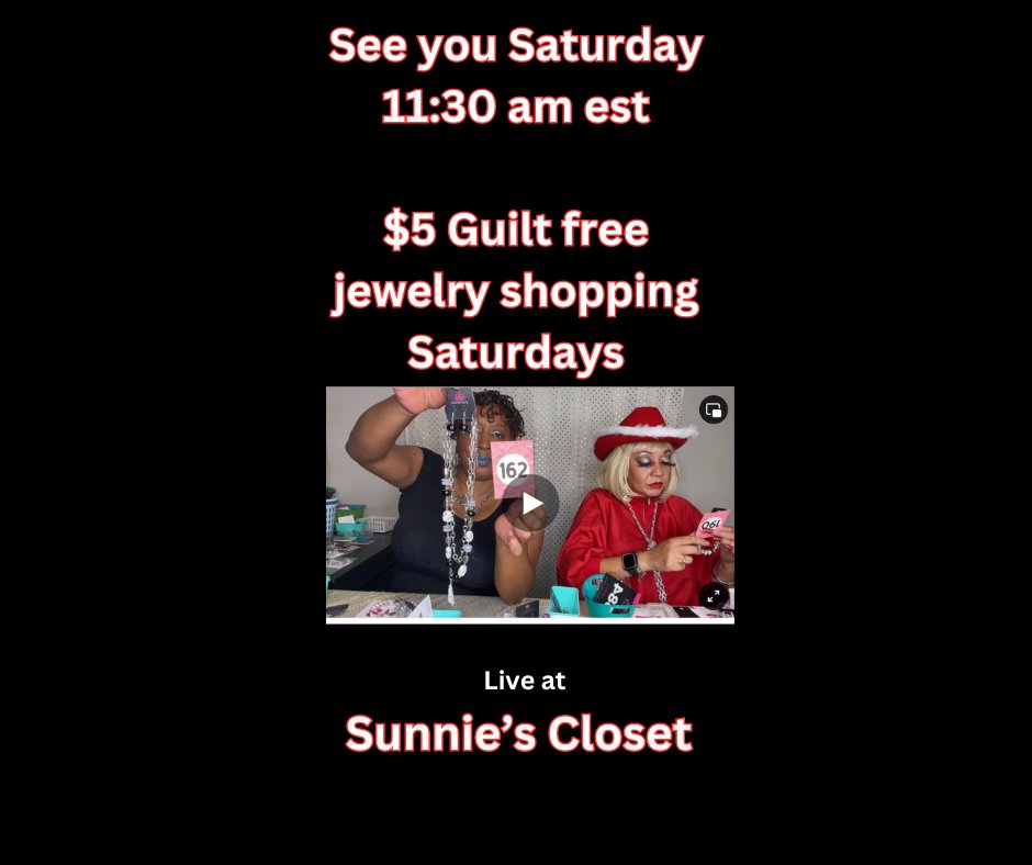 See you Saturday facebook.com/Sunnniescloset #guiltfreeshopping #jewelrytrends #sunniescloset