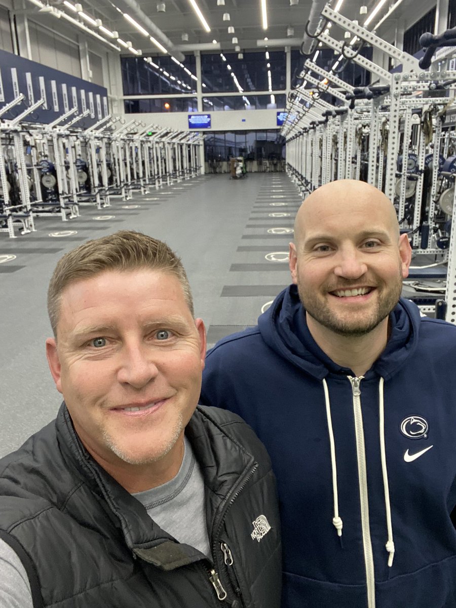 Thank you Eric Raisbeck for an incredible tour of Penn St and it’s football facilities. So proud of you-excited to see the game tomorrow. Thanks for the invite🪓🪓🪓