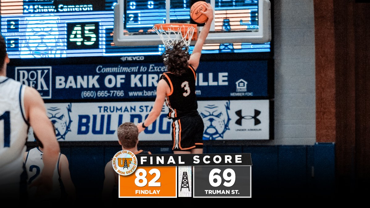 Basketball outscored Truman State 56-32 in the second half to pick up an impressive 13-point win in the 2023-24 season-opener.

Freshman Will Aljancic (📸) scored 25 pts. and grabbed 11 rebounds in his collegiate debut, leading Findlay to the win.

🏀: findlayoilers.com/news/2023/11/1…