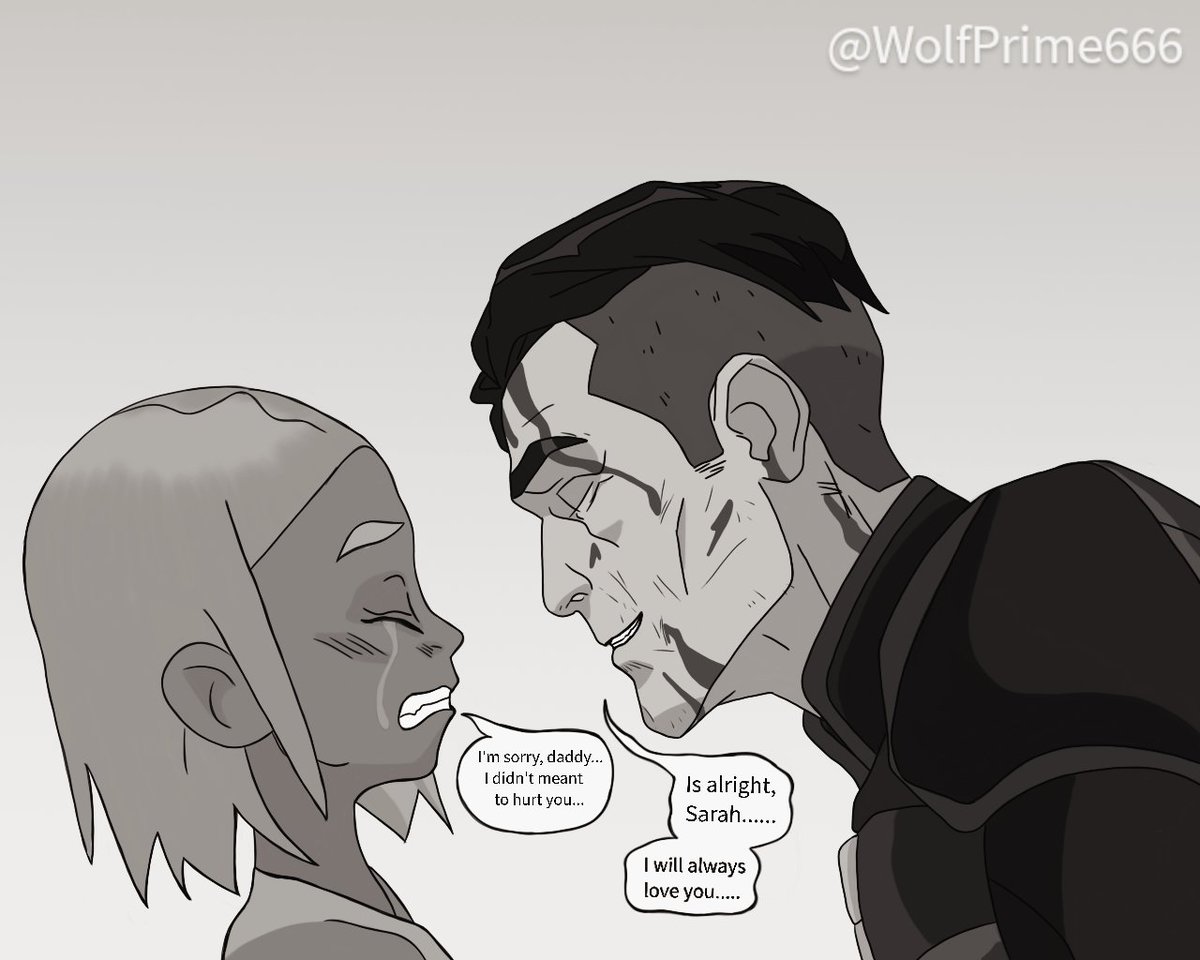 WolfPrime666's tweet photo. Was seeing this drawing of Sam and Sarah and I did noticed that I forgot to add the lines that shows Sam being beating by this terrible war against Eden. ๐ขโซ๐ขโซ๐ขโซ #SplinterCell #SamFisher #CaptainLaserhawk #CaptainLaserhawkABloodDragonRemix #R6Zero #R6Comunity #fanart https://t.co/146zuABqHu